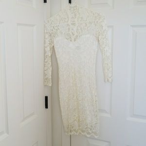 Cream lace dress